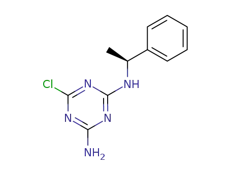 1,3,5-Triazine-2,4-diamine, 6-chloro-N-(1-phenylethyl)-, (S)-