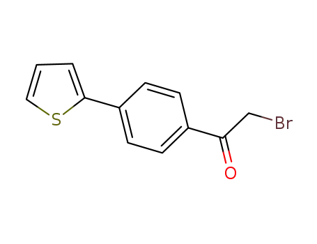 Molecular Structure of 128746-80-5 (2-BROMO-1-[4-(2-THIENYL)PHENYL]-1-ETHANONE)