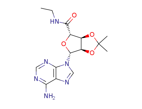 Molecular Structure of 39491-53-7 (5'-ETHYLCARBOXAMIDO-2',3'-ISOPROPYLIDENEADENOSINE)