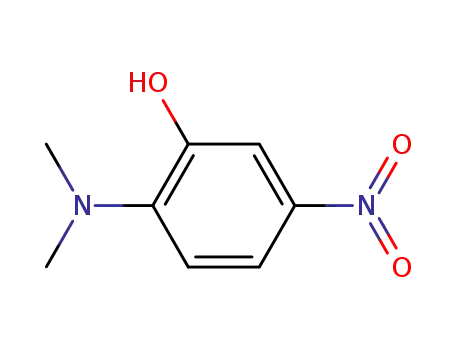 Molecular Structure of 14703-77-6 (Phenol, 2-(dimethylamino)-5-nitro-)