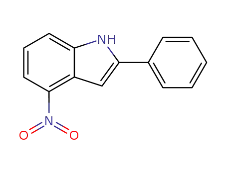 Molecular Structure of 7746-36-3 (4-Nitro-2-phenylindole)