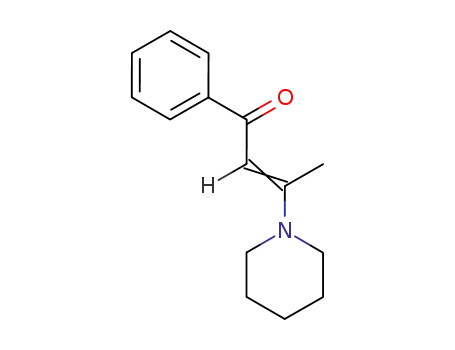 Molecular Structure of 4620-54-6 (1-Phenyl-3-piperidino-2-buten-1-one)