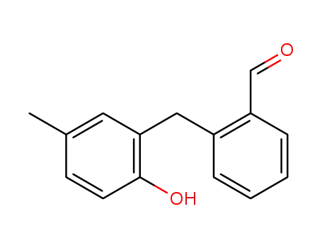 Molecular Structure of 791821-95-9 (Benzaldehyde, 2-[(2-hydroxy-5-methylphenyl)methyl]- (9CI))