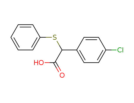 Benzeneacetic acid, 4-chloro-a-(phenylthio)-