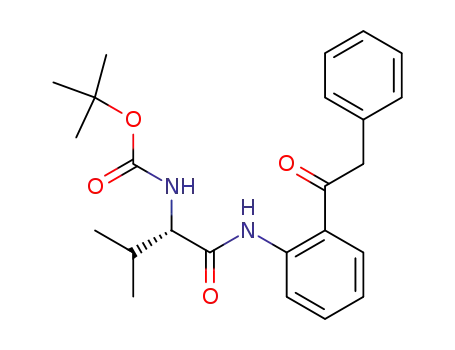 [2-methyl-1-(2-phenylacetyl-phenylcarbamoyl)-propyl]-carbamic acid <i>tert</i>-butyl ester