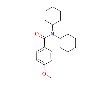Molecular Structure of 129721-53-5 (Benzamide, N,N-dicyclohexyl-4-methoxy-)