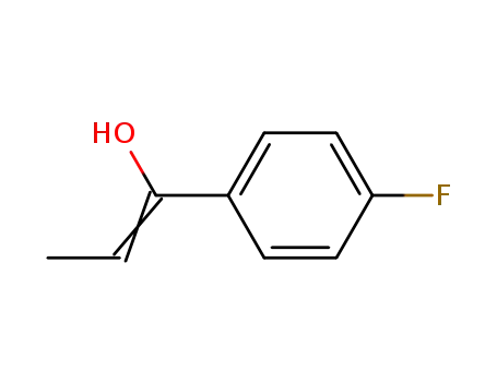 Molecular Structure of 775531-62-9 (Benzenemethanol, alpha-ethylidene-4-fluoro- (9CI))