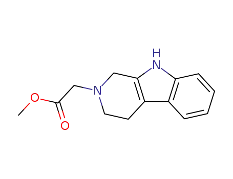 Molecular Structure of 121911-03-3 ((1,3,4,9-TETRAHYDRO-B-CARBOLIN-2-YL)-ACETIC ACID METHYL ESTER)