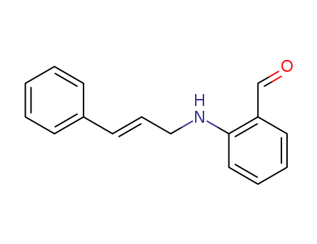 Molecular Structure of 876609-91-5 (Benzaldehyde, 2-[[(2E)-3-phenyl-2-propenyl]amino]-)