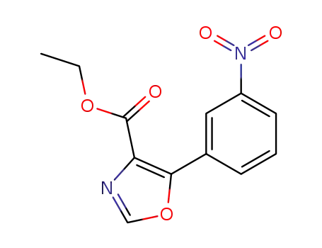 Molecular Structure of 916674-05-0 (Ethyl 5-(3-nitrophenyl)oxazole-4-carboxylate)