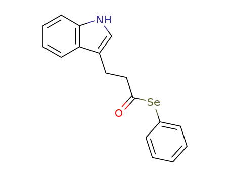 Molecular Structure of 686777-78-6 (3-(1H-indol-3-yl)-selenopropionic acid Se-phenyl ester)