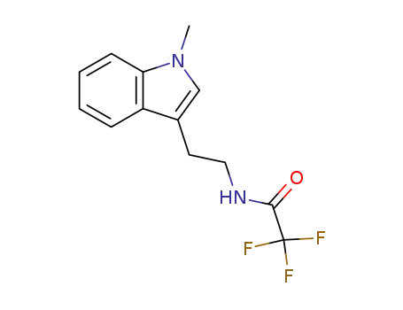 Molecular Structure of 111217-41-5 (Acetamide, 2,2,2-trifluoro-N-[2-(1-methyl-1H-indol-3-yl)ethyl]-)