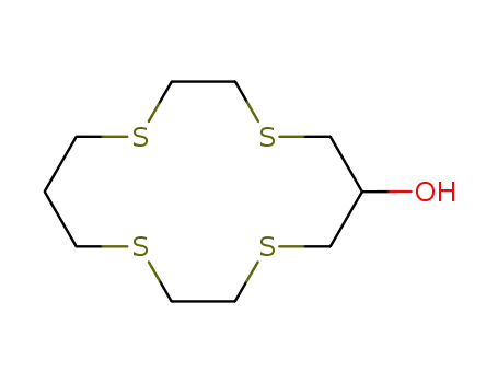 Molecular Structure of 74515-42-7 (1,4,8,11-Tetrathiacyclotetradecan-6-ol)