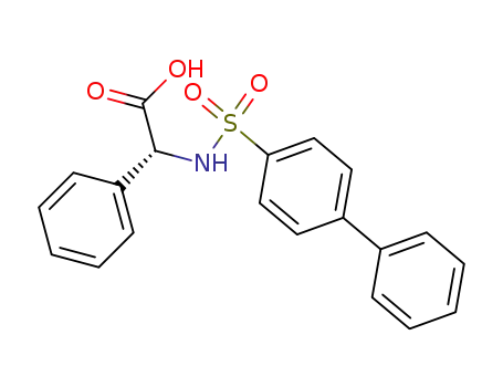 Molecular Structure of 193808-16-1 (N-(biphenyl-4-sulfonyl)-D-phenylglycine)