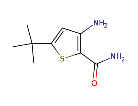 Molecular Structure of 175137-04-9 (2-Thiophenecarboxamide,3-amino-5-(1,1-dimethylethyl)-)