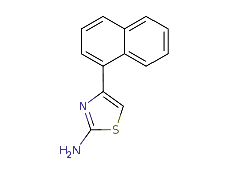 Molecular Structure of 56503-96-9 (4-(1-Naphthalenyl)-2-thiazolamine)