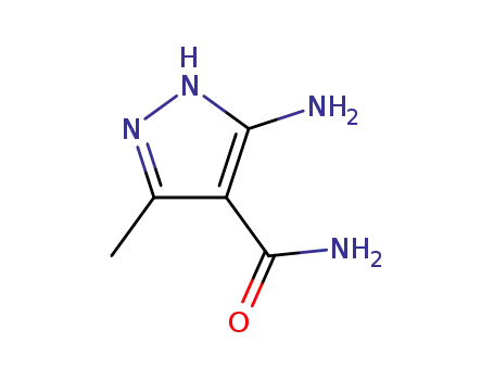 Molecular Structure of 54184-81-5 (1H-Pyrazole-4-carboxamide,3-amino-5-methyl-(9CI))
