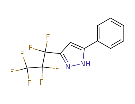 Molecular Structure of 54864-78-7 (3-(HEPTAFLUORO-1-PROPYL)-5-PHENYLPYRAZOLE)