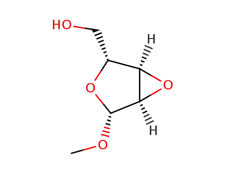 Molecular Structure of 4891-18-3 ((2-methoxy-3,6-dioxabicyclo[3.1.0]hex-4-yl)methanol)