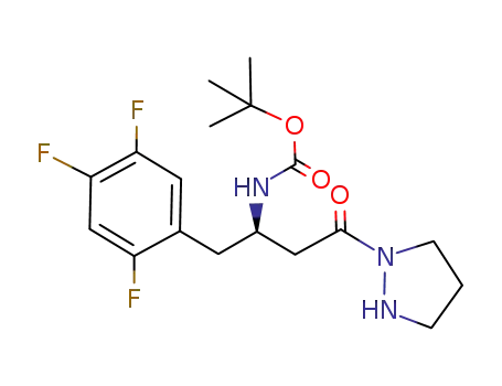 (R)-[3-oxo-3-pyrazolidin-1-yl-1-(2,4,5-trifluorobenzyl)propyl]carbamic acid tert-butyl ester