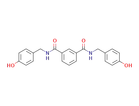 Molecular Structure of 175689-87-9 (N,N'-di(4-hydroxybenzyl)isopthalamide)