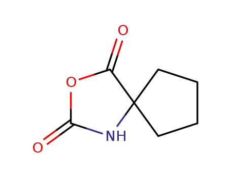 Molecular Structure of 3253-44-9 (3-Oxa-1-azaspiro[4.4]nonane-2,4-dione(6CI,7CI,8CI,9CI))