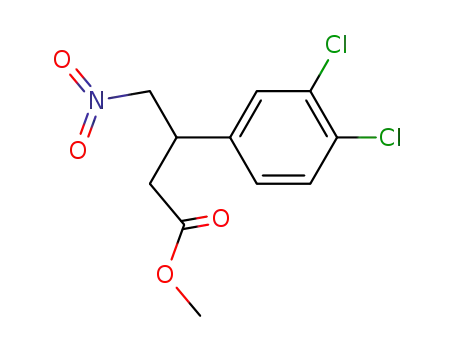 4-nitro-3-(3,4-dichlorophenyl)butanoic acid methyl ester