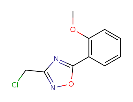 Molecular Structure of 175205-61-5 (3-(CHLOROMETHYL)-5-(2-METHOXYPHENYL)-1,2,4-OXADIAZOLE)