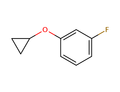 Benzene, 1-(cyclopropyloxy)-3-fluoro- (9CI)