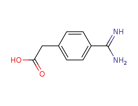 Molecular Structure of 39244-83-2 (4-Amidinophenylacetic acid)