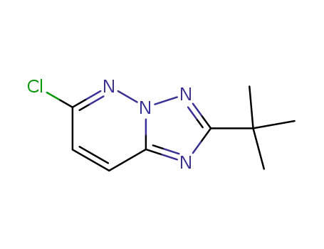 Molecular Structure of 215530-59-9 ([1,2,4]Triazolo[1,5-b]pyridazine, 6-chloro-2-(1,1-dimethylethyl)-)