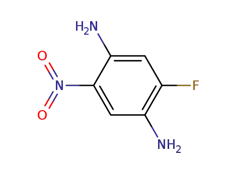 Molecular Structure of 134514-27-5 (2-fluoro-5-nitrobenzene-1,4-diamine)