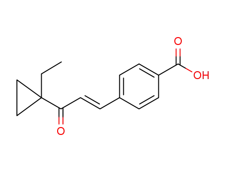 Molecular Structure of 56359-01-4 (Benzoic acid, 4-[3-(1-ethylcyclopropyl)-3-oxo-1-propenyl]-)