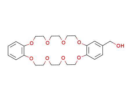 Molecular Structure of 221002-03-5 (4-hydroxymethyldibenzo-24-crown-8 ether)
