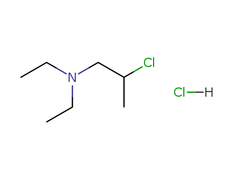 1-Propanamine,2-chloro-N,N-diethyl-, hydrochloride (1:1)