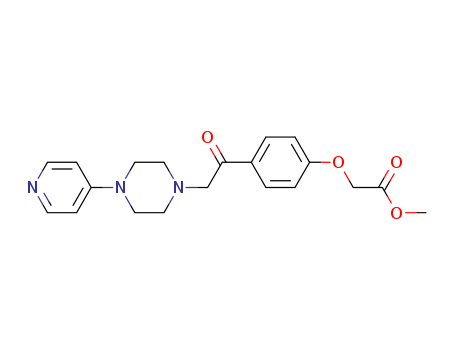 Acetic acid, [4-[[4-(4-pyridinyl)-1-piperazinyl]acetyl]phenoxy]-, methyl ester