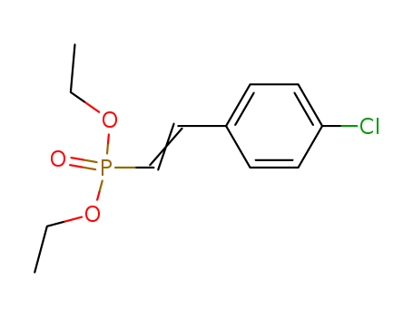 Molecular Structure of 1023-63-8 (Phosphonic acid, [2-(4-chlorophenyl)ethenyl]-, diethyl ester)