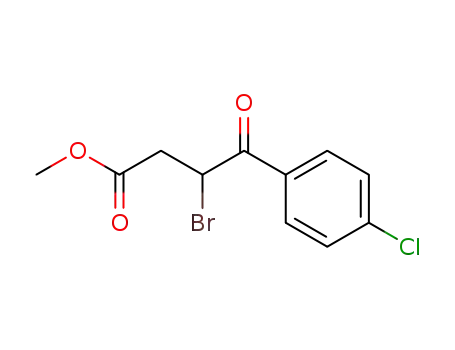 Molecular Structure of 35158-43-1 (methyl 3-bromo-(4-chlorobenzoyl)propionate)
