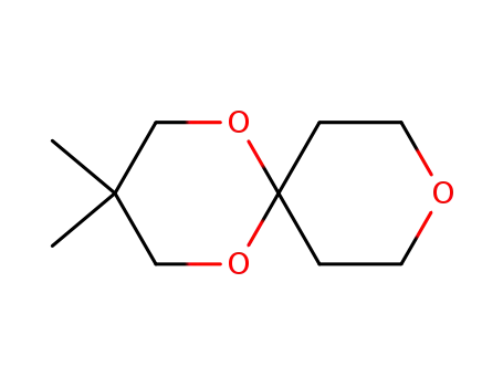 Molecular Structure of 131067-46-4 (3,3-dimethyl-1,5,9-trioxaspiro[5.5]undecane)
