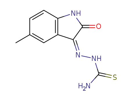 Hydrazinecarbothioamide,
2-(1,2-dihydro-5-methyl-2-oxo-3H-indol-3-ylidene)-
