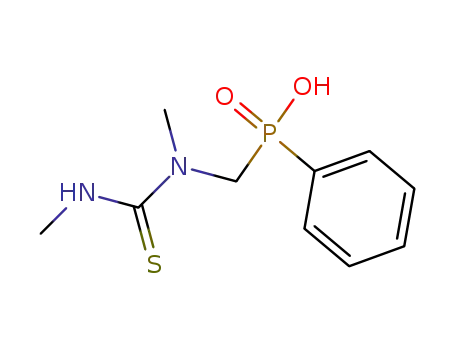 Molecular Structure of 57848-35-8 (Phosphinic acid,
[[methyl[(methylamino)thioxomethyl]amino]methyl]phenyl-)