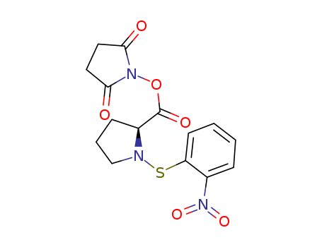 Pyrrolidine, 2-[[(2,5-dioxo-1-pyrrolidinyl)oxy]carbonyl]-1-[(2-nitrophenyl)thio]-, (S)-