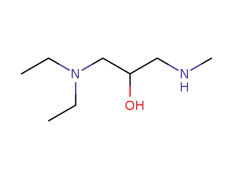 Molecular Structure of 52467-68-2 (2-Propanol, 1-(diethylamino)-3-(methylamino)-)