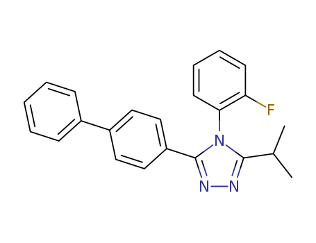4H-1,2,4-Triazole, 3-[1,1'-biphenyl]-4-yl-4-(2-fluorophenyl)-5-(1-methylethyl)-