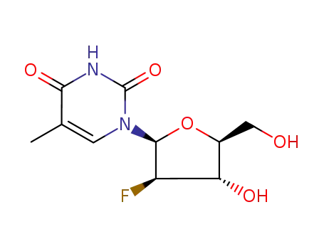 1-((2S,3R,4S,5S)-3-Fluoro-4-hydroxy-5-(hydroxymethyl)tetrahydrofuran-2-yl)-5-methylpyrimidine-2,4(1H,3H)-dione