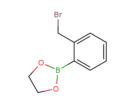 Molecular Structure of 80137-75-3 (1,3,2-Dioxaborolane, 2-[2-(bromomethyl)phenyl]-)