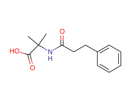 Molecular Structure of 409108-29-8 (Alanine,  2-methyl-N-(1-oxo-3-phenylpropyl)-)