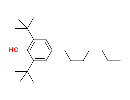 Molecular Structure of 765956-84-1 (Phenol, 2,6-bis(1,1-dimethylethyl)-4-heptyl-)
