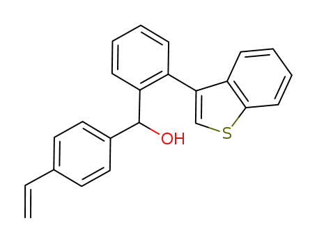 Molecular Structure of 1065544-52-6 ([2-(benzo[b]thien-3-yl)phenyl](4-vinylphenyl)methanol)