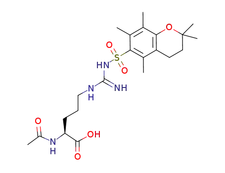 Molecular Structure of 163277-77-8 (AC-ARG(PMC)-OH)